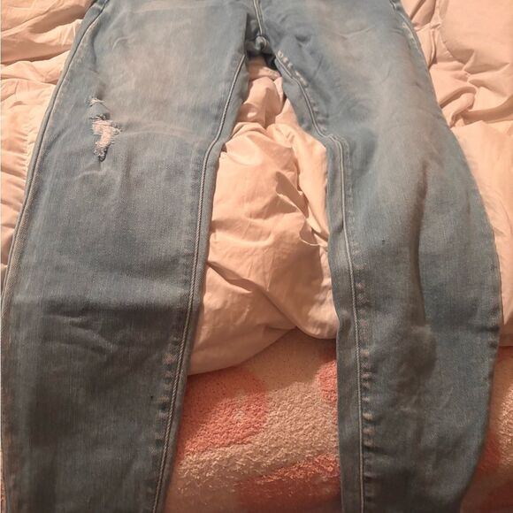 KanCan Light Blue Distressed Jeans - Picture 1 of 4